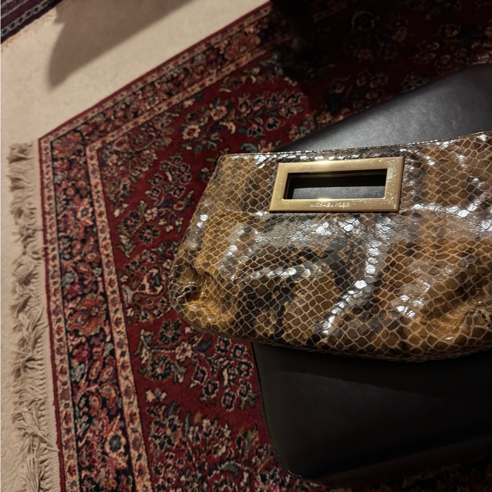 Chic Snakeskin Clutch